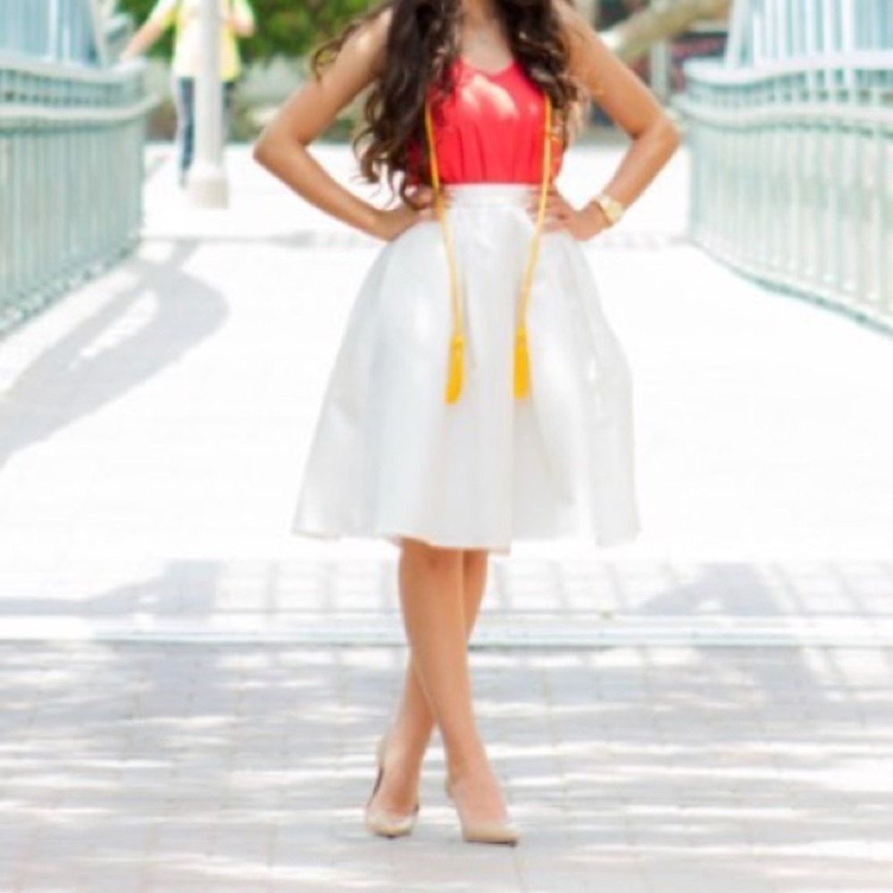 Express high waisted midi skirt